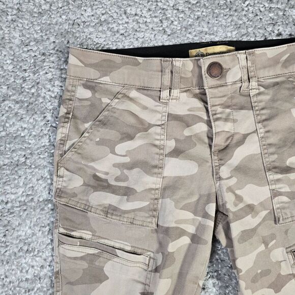 Democracy Jeans Womens 6 Brown Camo Skinny Ankle Ab Technology Stretch - Picture 4 of 14